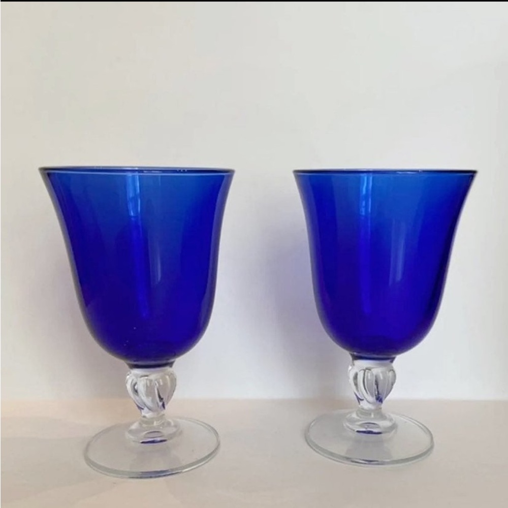 Luminarc - Cobalt Blue Glasses Goblets
